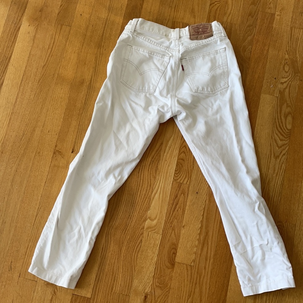 Reworked white vintage Levi’s